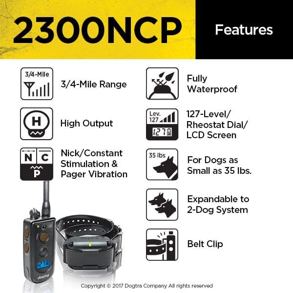 Dogtra 2300NCP Expandable System Features