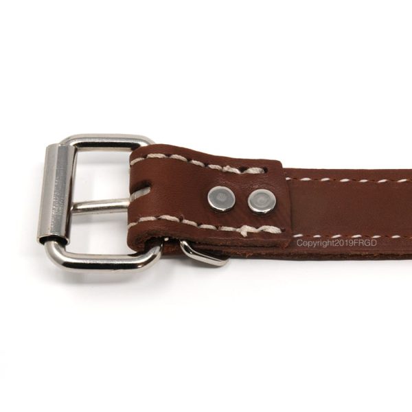 1 Inch 2 Ply Leather Center Ring Collar